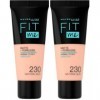 Maybelline New-York - Fond de Teint Fluide Fit Me! Matte & Poreless - Peaux normales à grasses - Teinte : 230 Beige Sablé - 3