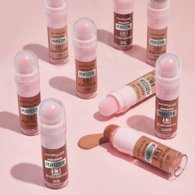 Maybelline New York Instant Age Perfector Glow 4en1 Anti-Cernes BB Cream Éclairant Primer Couleur 1.5 Light Medium avec Épong