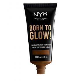 NYX PROFESSIONAL MAKEUP Born To Glow Fond de teint Natural Radiant à couvrance moyenne Noyer