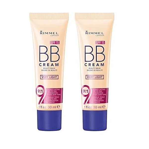 Rimmel London, BB Cream per trucco Match Perfection 9 in1 Lot de 2 