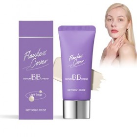 Sérum BB Crème - Teint Frais, Fond De Teint Soin | Effet Peau De Verre, Couvrance Légère, Texture Fluide & Lumineuse | 50g - 