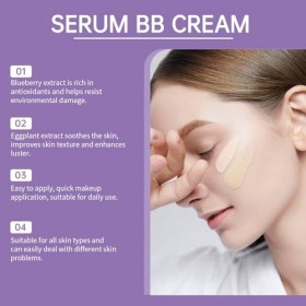 Sérum BB Crème - Teint Frais, Fond De Teint Soin | Effet Peau De Verre, Couvrance Légère, Texture Fluide & Lumineuse | 50g - 