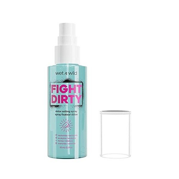 wet n wild, Fight Dirty, Clarifying Setting Spray, Fixateur de Maquillage avec Formule Hydratante Équilibrante et Longue Duré