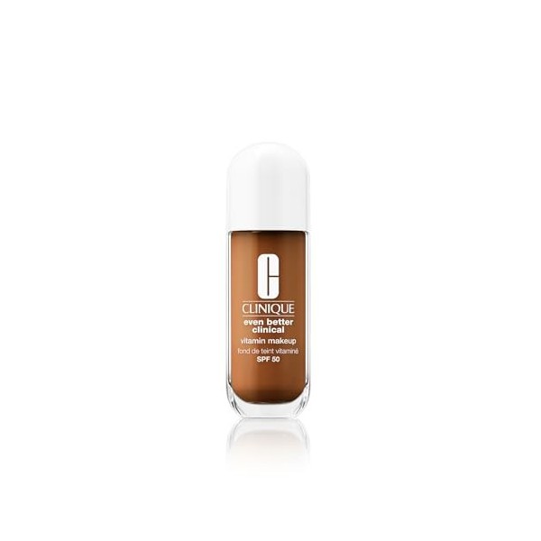 Clinique Even Better Clinical Fond de Teint Vitaminé SPF 50 Vitamines C, E + B3 | Couvrance Légère + Fini Radieux, 30 ml
