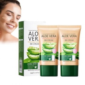 BB crème de maquillage à laloe vera, crème anti-cernes BB longue durée et couvrante, apaisante pour la peau, matifiante, pou