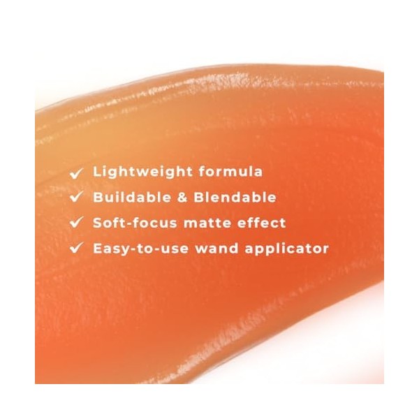 Revolution Pro-Iconic Matte Cream Blush- Wand Sultry Peach| Lightweight formula |Buildable & Blendable |Soft-focus matte effe