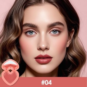 Erinde Fard à Joues en Crème, Blush Crème Hydratant, Texture Douce et Légère, Teinte Fraîche et Lumineuse, Formule Longue Ten