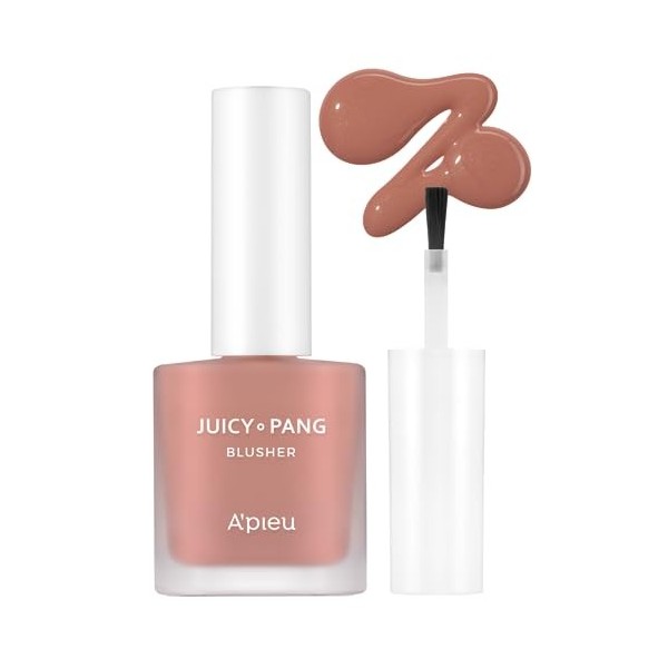 APIEU Juicy-Pang – Blush à eau [BE01] – Blush liquide fruité pour les joues, couleur à construire et mélanger, finition rosé
