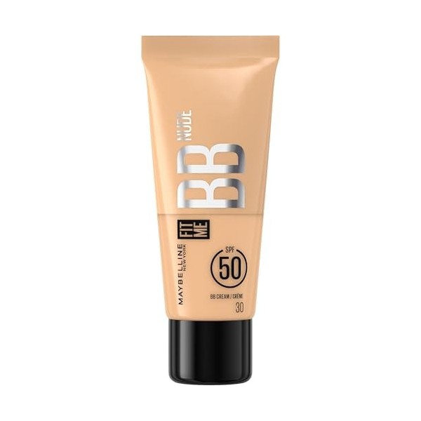Maybelline New York - BB Crème Nude avec SPF50 - Unifie le Teint, Protège et Hydrate la Peau pendant 24H - Effet Naturel et L