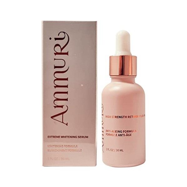 Ammuri 4% de rétinol Sérum visage au rétinol haute résistance│ Formule anti-âge│ Sérum visage pour femmes et hommes│ Idéal 