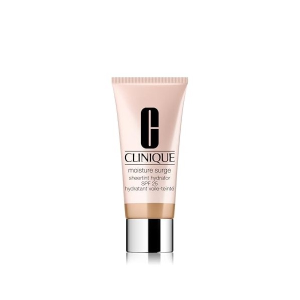 Clinique Moisture Surge Soin Hydratant Voile Teinté SPF 25 | Fluide Teinté Hydratant Large spectre SPF 25 | Couvrance légère,