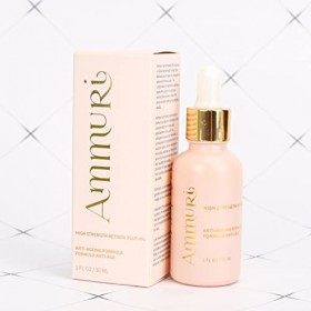 Ammuri 4% de rétinol Sérum visage au rétinol haute résistance│ Formule anti-âge│ Sérum visage pour femmes et hommes│ Idéal 