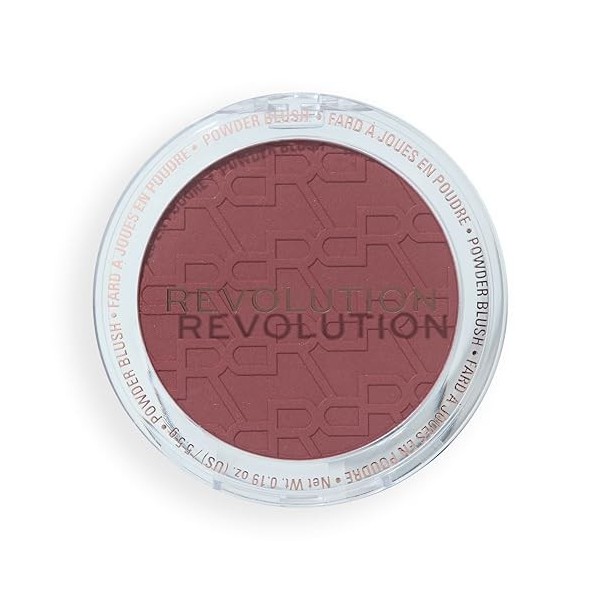 Revolution Blusher Reloaded, Effet Aérographe, Blush Modulable, Fini Mat Doux, Vegan & Sans Cruauté, Sugar Toast, 7.5g