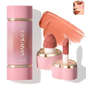U-Shinein Liquid Blush & Lip Gloss, Long Lasting Natural Cheek and Lip Makeup Duo, Highly Pigmented Blusher Stick 02