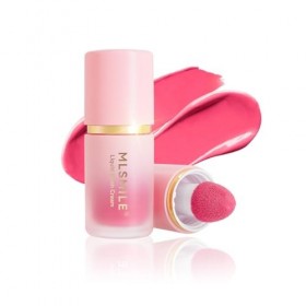 MLSMILE Blush Liquide Matte Nude - Fard à Joues Crème Teint Naturel, Tenue Longue Durée Léger & Hydratant 24h, Texture Fondan