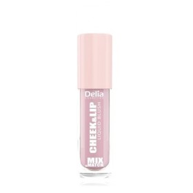 Delia Cosmetics Mix & Match - Cheek & Lip 02 - Blush Liquide pour Joues & Lèvres - Blush Crème - Teinte Naturelle - Finition 