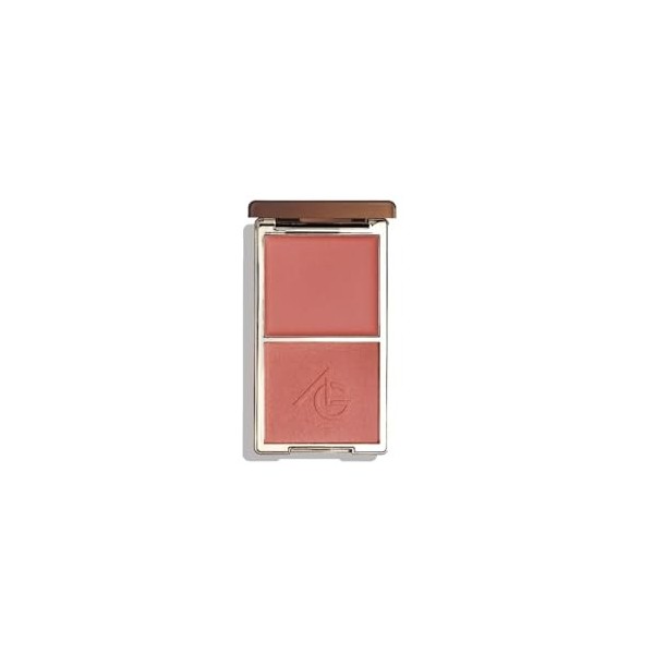 Ayshglamm | Palette 2 en 1 Blush Crème et Poudre Teinte Soft Peach | Fard à Joues Pêche Doux | Effet Bonne Mine Naturelle et 