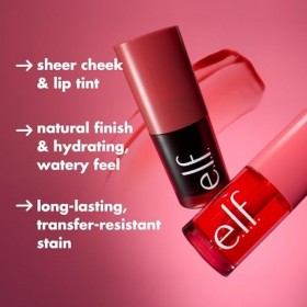 e.l.f. Sheer For It Blush Teinte, multi-usage, maquillage durable pour les lèvres et les joues, crée une finition naturelle f
