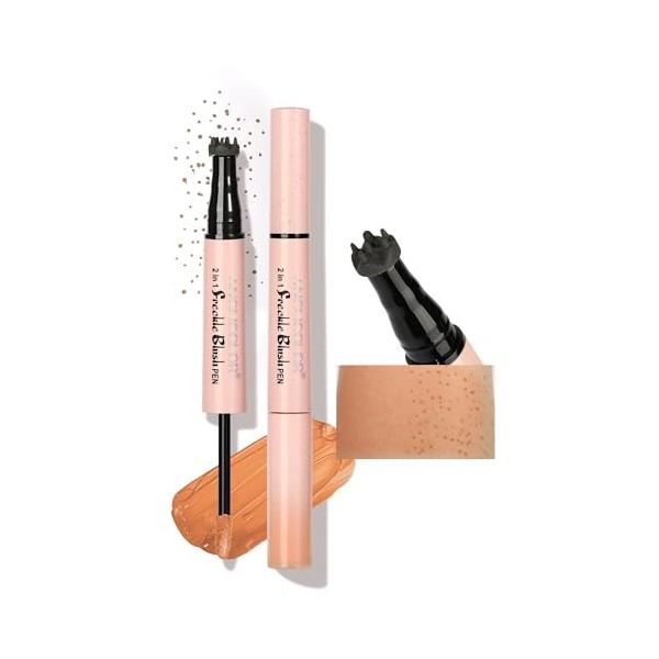 Anglicolor Tache de Rousseur 2-EN-1 avec blush,naturel, séchage rapide,résistant à leau,facile à utiliser,contrôle de la tai