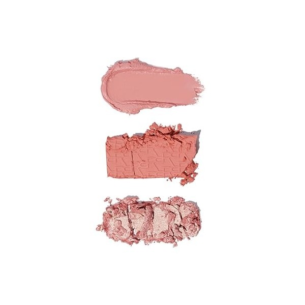 Revolution, Blush Icon Palette Authentic Peach , Palette de Blush Crème et Poudre Compacte, Haute Pigmentation, 3 Teintes, A