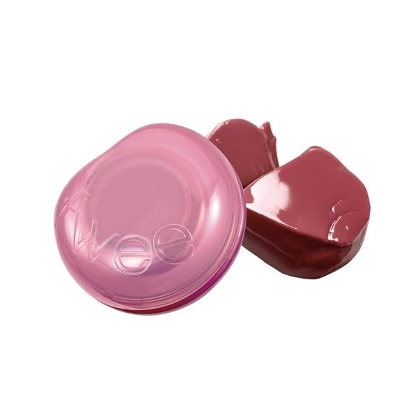 fwee Glowy Jelly Pot | Dewy Jelly Lip & Blush Color, Tinted Glow Jelly Balm, Dewy Buildable Finish – Rosy Glaze Dusty Rose 