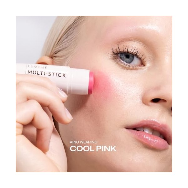 LUMENE Stick de Maquillage Multi-Usage à Texture Crémeuse, Teinte Cool Pink Blush