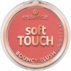 essence soft TOUCH BOUNCY BLUSH 30 exotic daisy, blush cream-to-powder, teinte corail éclatante, fini mat, texture douce et s