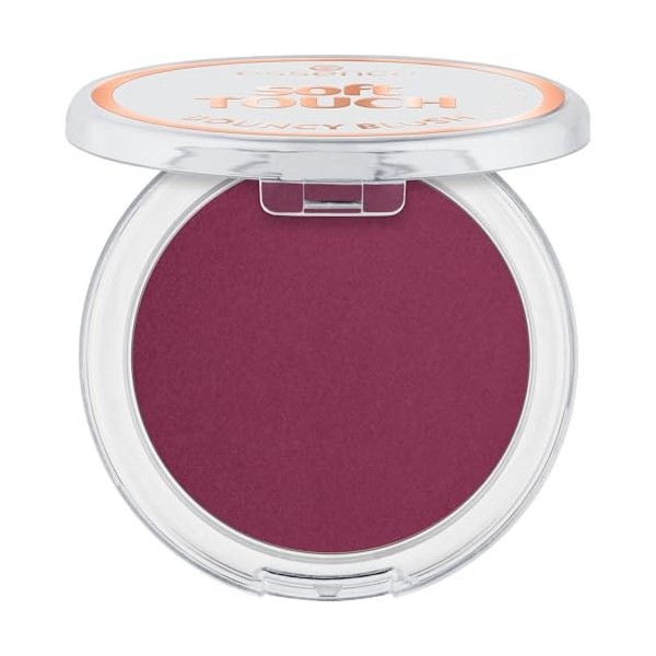 essence soft TOUCH BOUNCY BLUSH 40 roses in berry, blush cream-to-powder, teinte baie froide, fini mat, texture douce et soin