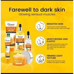 coffret cadeau de soins de la peau anti-âge naturel éclaircissant à la vitamine C