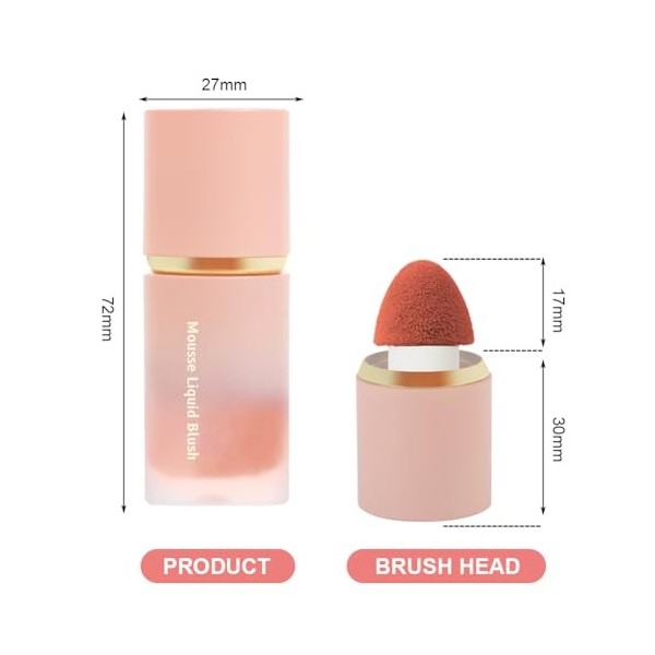 LOPHE Blush crème doux – Aspect naturel, longue durée à haute pigmentation pour les joues 02