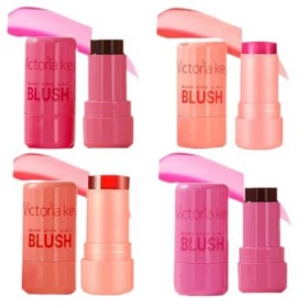 Lot de 4 bâtons de blush en gelée, poudre de rouge, couleur longue tenue peut être utilisé en superposition convient aux joue