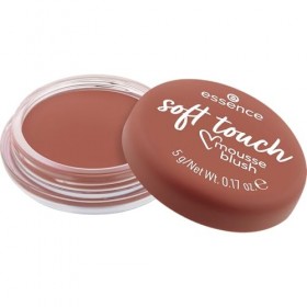 essence soft touch mousse blush, résultat instantané, naturel, mat 5g 