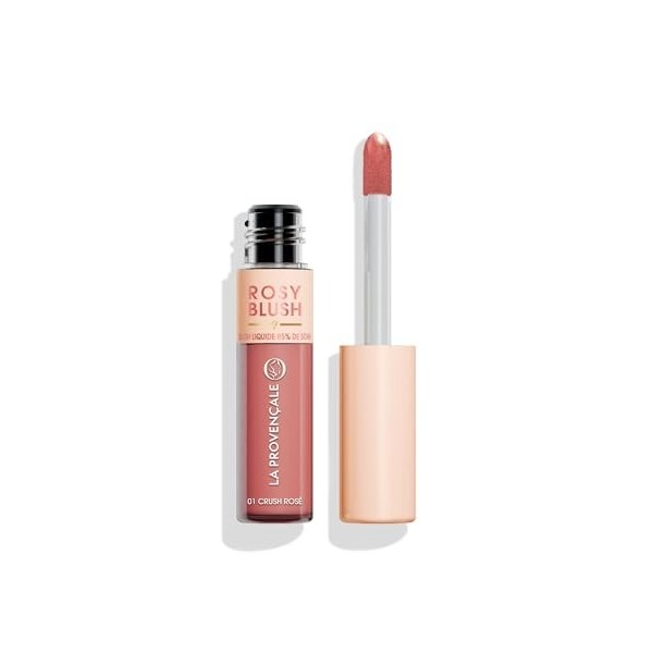 La Provençale Bio - Rosy Blush - Blush Liquide Hydratant Longue Tenue - Enrichi en Vitamine E - Teint Frais & Lumineux - Tein