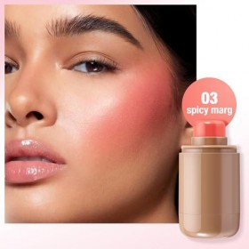 Boobeen Rouge à joues en crème de poche Multi Stick pour les lèvres et les joues Rouge à lèvres et joues Maquillage pour femm