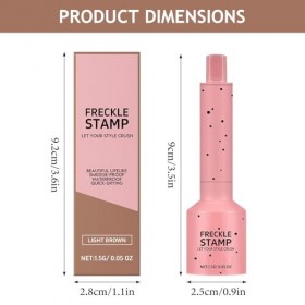 Étampe 5 Points & Stylo Fluide Micro-Poudre pour Taches de Rousseur, Tenue 24H Résistant à lEau Imperméable Anti-Dérapage, S