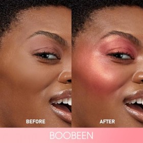 Boobeen Maquillage Crème Blush Stick, Blush Nacré Léger et Imperméable à Leau, Facile à Estomper