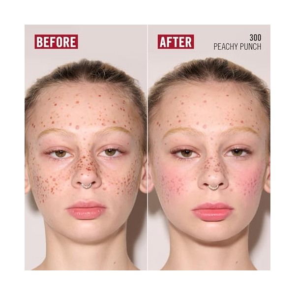 Rimmel Multi-Tasker Jelly Crush, Blush et Encre À Lèvres – Avec Niacinamide – Hydratant – Longue Tenue, 300 Peachy Punch