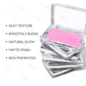 KYDA Poudre à Joues, Fard à Joues aux Tons Radieux, Formule Mixable, Hydratation Durable, Texture Ultra Fine et Légère, Rose