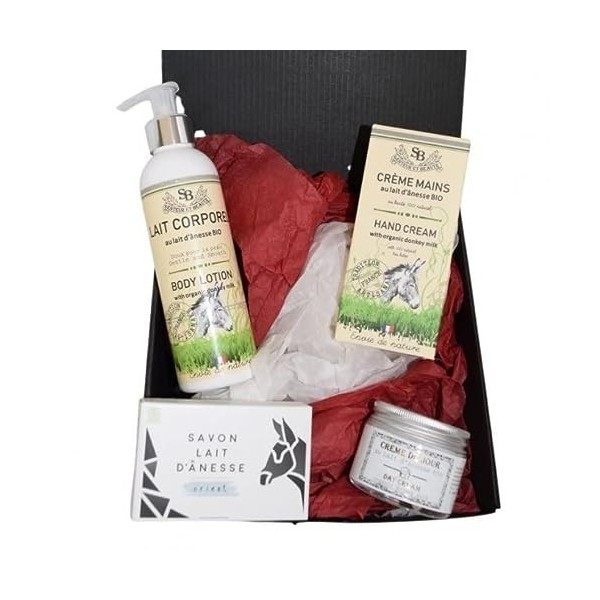 Coffret cadeau découverte au lait dânesse, hydratant, anti-âge, idéal pour offrir et faire plaisir, prendre soin de soi