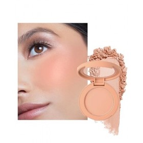 Blush Poudre, Nude Abricot Finition Mate Naturelle, Longue Durée Waterproof Fard a Joue, Pigmenté Intense Veloutée Blush Crèm