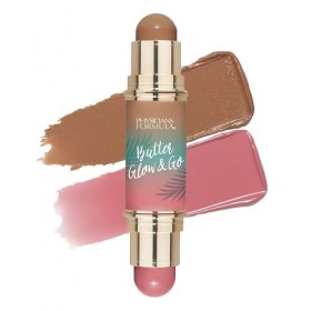 Physicians Formula Butter Glow & Go, Stick Duo Multi-Usage pour Joues, Yeux et Lèvres, Teintes pour Bronzer, Contour et Blush