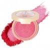 Oulac Maquillage Femme Blush, Fard à joues Shimmer Résistant à lestompage Make up, Tenue Longue Durée étanche et Résistante 