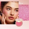 Oulac Maquillage Femme Blush, Fard à joues Shimmer Résistant à lestompage Make up, Tenue Longue Durée étanche et Résistante 