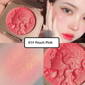 KARLOR Poudre de fard à joues scintillante, rose blush, palette de paillettes, fard à joues en relief, fard à joues, scintill