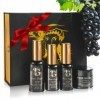 Coffret Crème Visage Anti-âge | Sérum et Crème Hydratants et Illuminateurs aux Cellules Souches de Raisin Rouge Solar Vitis 