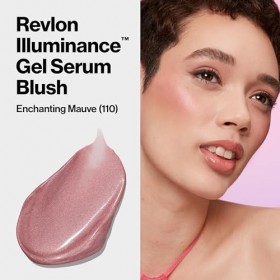 Revlon Illuminance Gel Sérum Blush, Joue Visiblement Repulpée, Fini Lumineux et Hydratation Toute la Journée, 110 Enchanting 