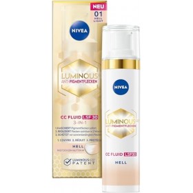 NIVEA CC Creme Luminous 630 Getöntes Fluid Hell LSF 30, 40 ml Crème