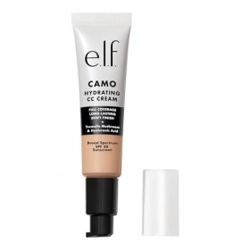 e.l.f. Crème hydratante Camo CC, fond de teint correcteur de couleur pour une finition rosée avec SPF 30, végétalien et sans 