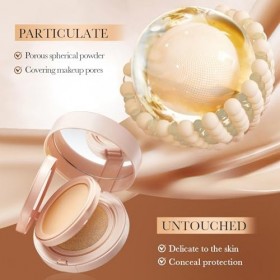 Air Cushion CC Crème et poudre pressée 2 en 1, correcteur BB crème, fond de teint liquide, minimise les pores et les lignes f