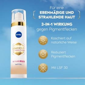 NIVEA CC Creme Luminous 630 Getöntes Fluid MIttel LSF 30, 40 ml Crème